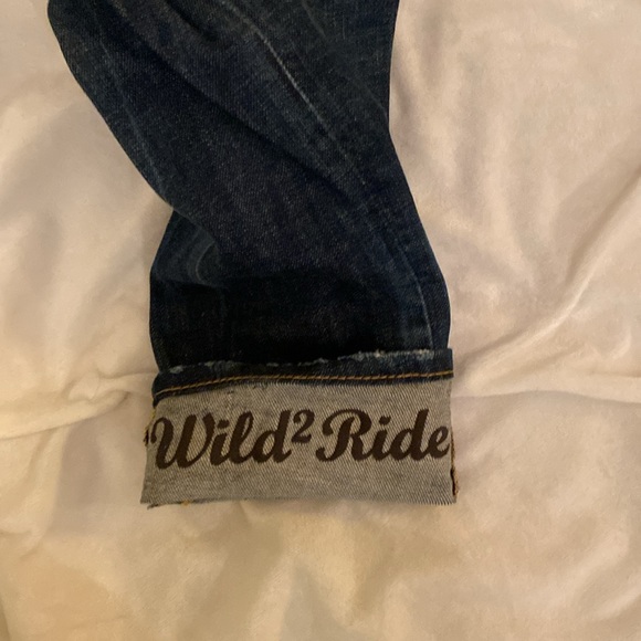 DSquared denim, never worn. Roll up the cuff to show the writing Wild 2 Ride - Picture 5 of 6